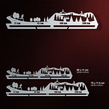21KM  42KM  100KM  200KM Medal Hanger Display-Medal Display-Victory Hangers®