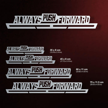 Always Push Forward Medal Hanger Display-Medal Display-Victory Hangers®