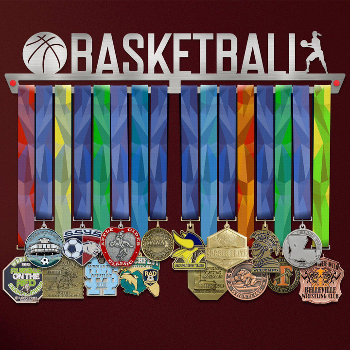 Basketball Medal Hanger Display FEMALE-Medal Display-Victory Hangers®