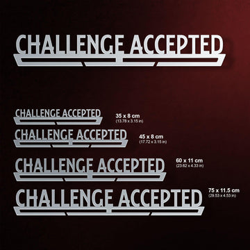 Challenge Accepted Medal Hanger Display-Medal Display-Victory Hangers®