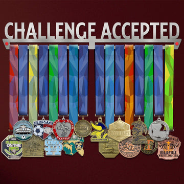 Challenge Accepted Medal Hanger Display-Medal Display-Victory Hangers®
