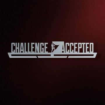 Challenge Accepted Medal Hanger Display V1-Medal Display-Victory Hangers®