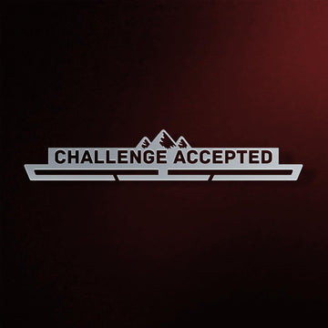 Challenge Accepted Medal Hanger Display V2-Medal Display-Victory Hangers®