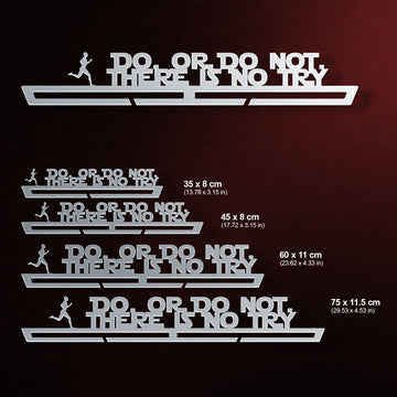 Do Or Do Not, There Is No Try Medal Hanger Display MALE-Medal Display-Victory Hangers®