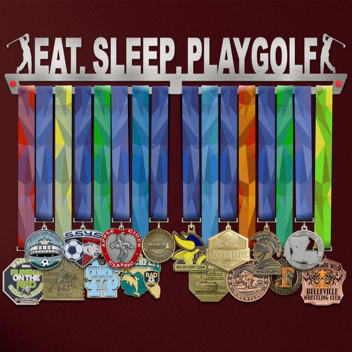 Eat Sleep Play Golf Medal Hanger Display-Medal Display-Victory Hangers®