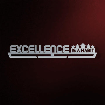 Excellence Is A Habit Medal Hanger Display-Medal Display-Victory Hangers®