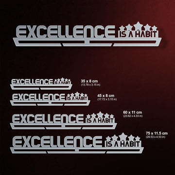 Excellence Is A Habit Medal Hanger Display-Medal Display-Victory Hangers®