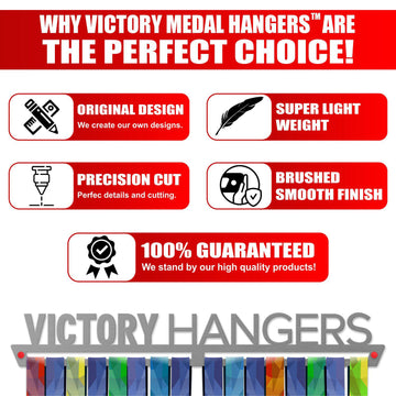 Fear No Distance Medal Display V2-Medal Display-Victory Hangers®