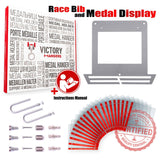 Race Bib Holder + Medal Hanger Display Rack V1-Medal Display-Victory Hangers®