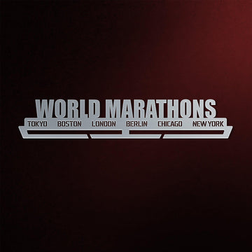 World Marathons Majors Medal Hanger Display Rack V1-Medal Display-Victory Hangers®