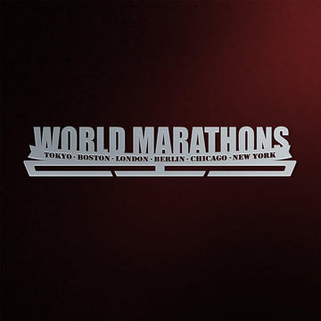 World Marathons Majors Medal Hanger Display Rack V2-Medal Display-Victory Hangers®