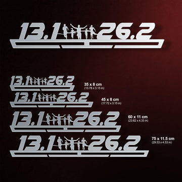 13.1 - 26.2 Running Medal Hanger Display Victory Medal Hangers®