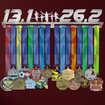 13.1 - 26.2 Running Medal Hanger Display Victory Medal Hangers®