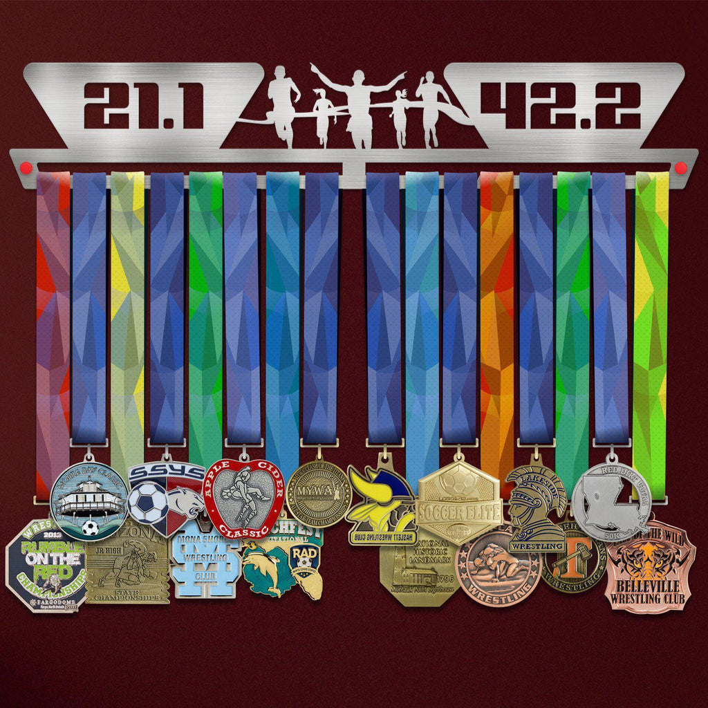 21.1 - 42.2 Medal Hanger Display-Medal Display-Victory Hangers®