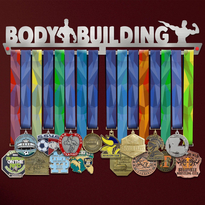 Body Building Medal Hanger Display MALE Victory Medal Hangers®