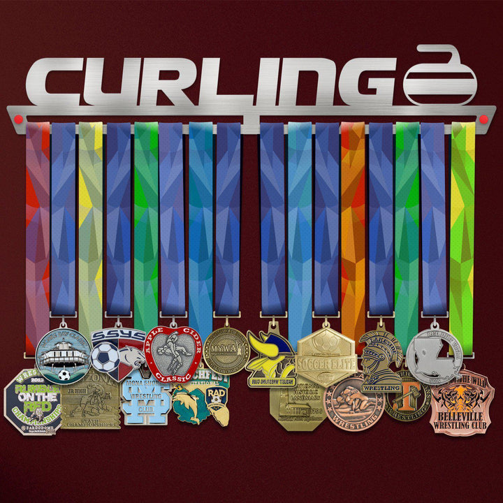Curling Medal Hanger Display V1 Victory Medal Hangers®