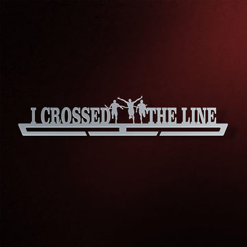 I Crossed The Line Medal Hanger Display V1-Medal Display-Victory Hangers®