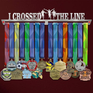I Crossed The Line Medal Hanger Display V1-Medal Display-Victory Hangers®