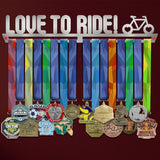Love To Ride Medal Hanger Display-Medal Display-Victory Hangers®