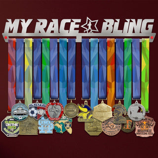 My Race Bling Medal Hanger Display MALE-Medal Display-Victory Hangers®