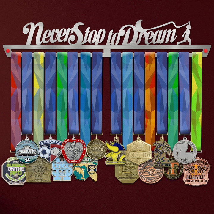 Never Stop To Dream Medal Hanger Display-Medal Display-Victory Hangers®