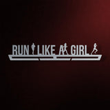 Run Like A Girl Medal Hanger Display-Medal Display-Victory Hangers®