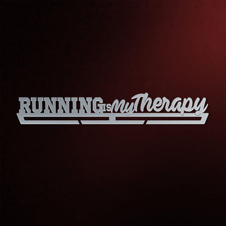 Running Is My Therapy Medal Hanger Display