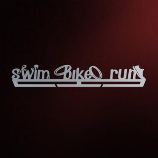 Gancho exhibidor de medallas Swim-Bike-Run-Fun