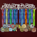 Think Strong Be Strong Finish Strong Medal Display-Medal Display-Victory Hangers®