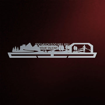 Too Much Ego Will Kill Your Talent Medal Hanger Display Victory Medal Hangers®