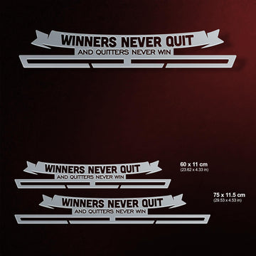 Winners Never Quit And Quitters Never Win Medal Hanger Display Victory Medal Hangers®